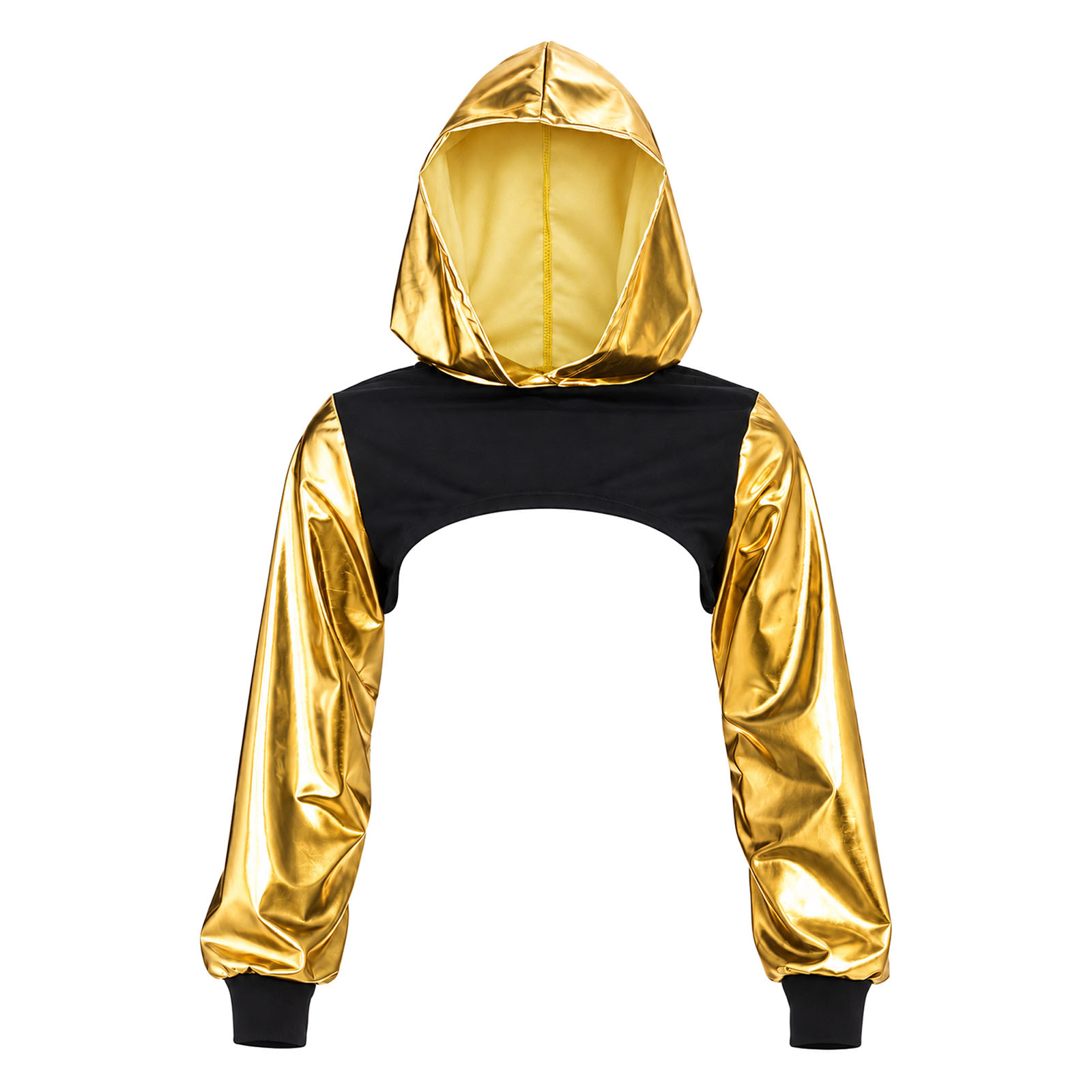 Womens Metallic Cropped Hoodie - Music review and price