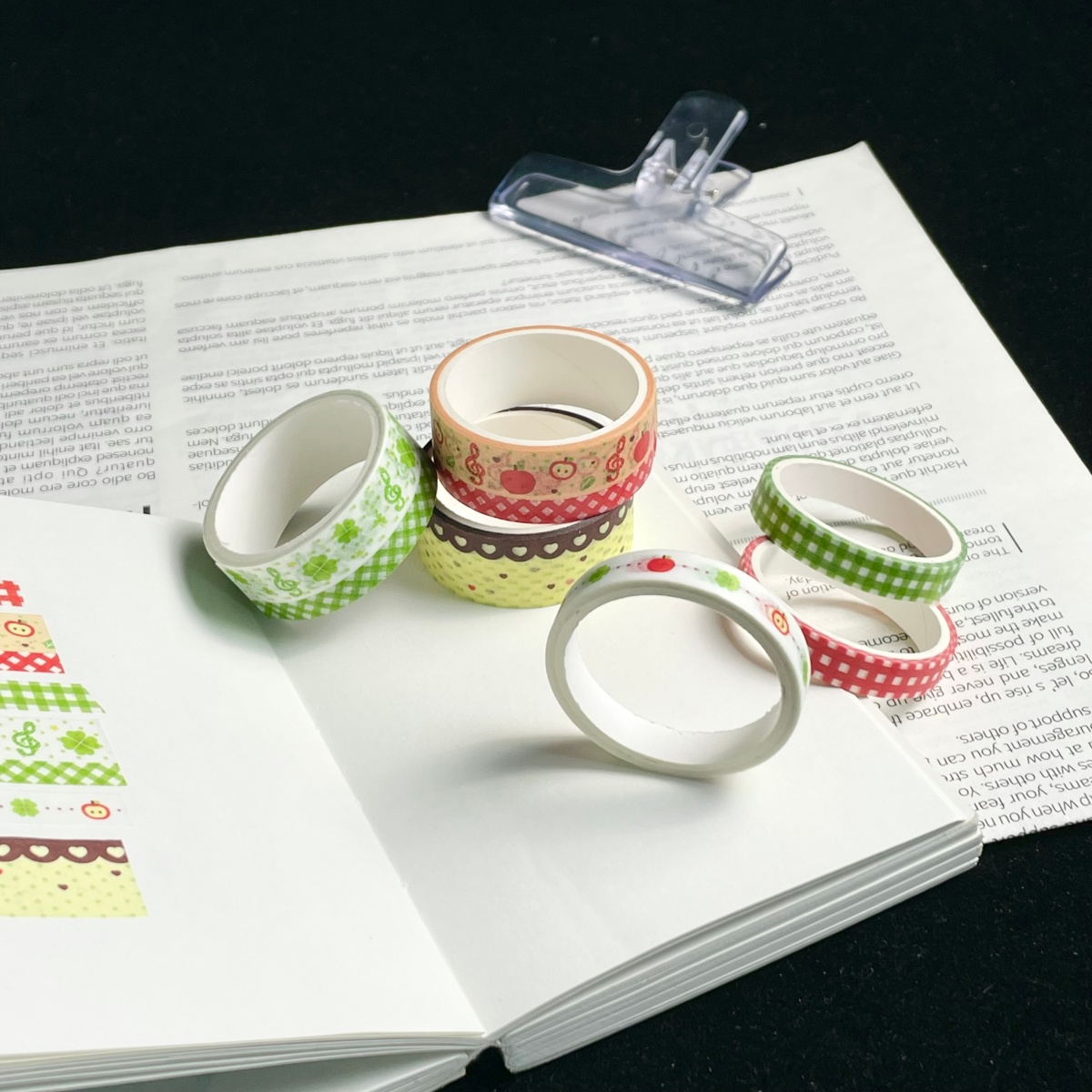 Retro Cartoon Washi Tape Apple - Blank Sheet Music Notebook review and price