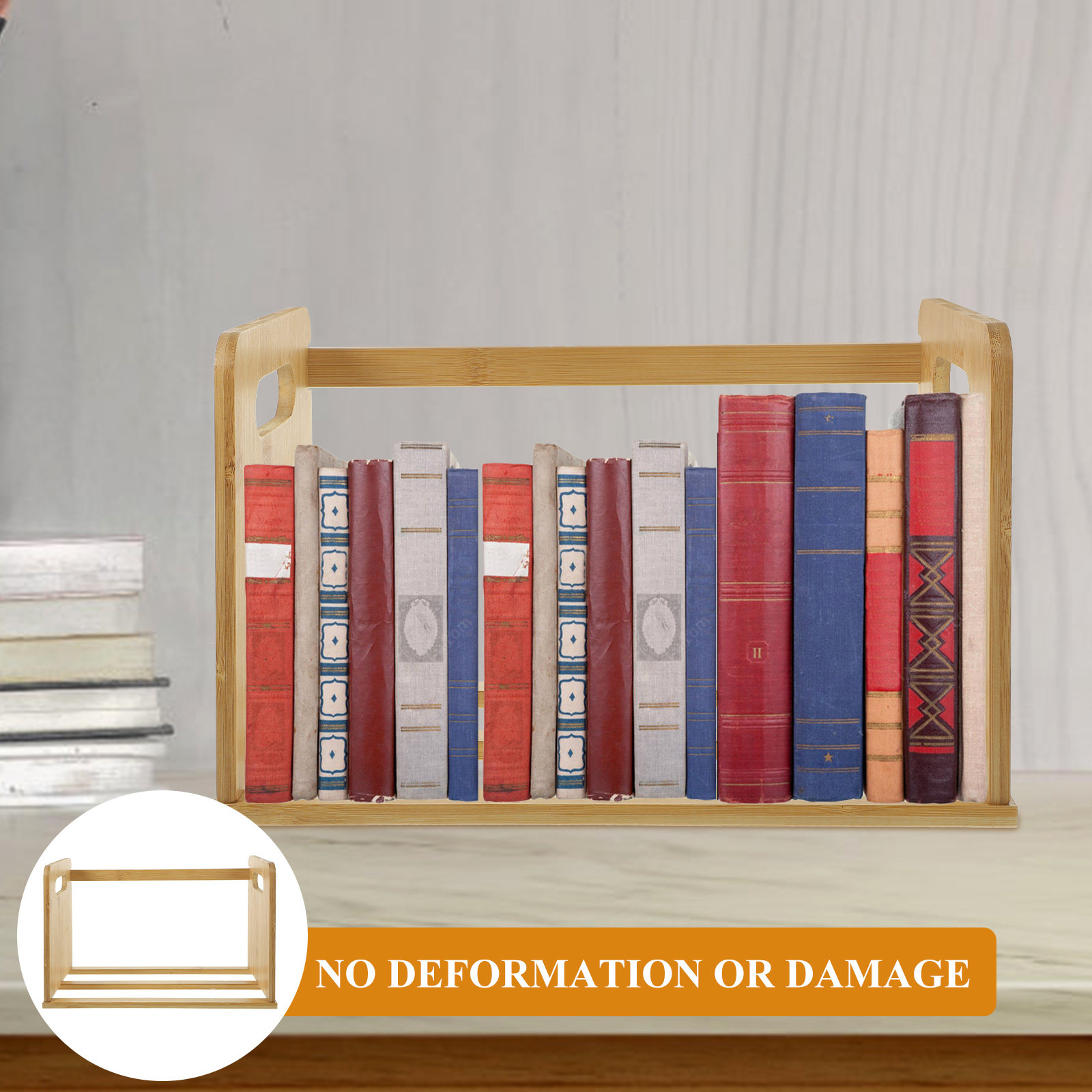 Wooden Desktop Bookshelf Vinyl - Magazines review and price
