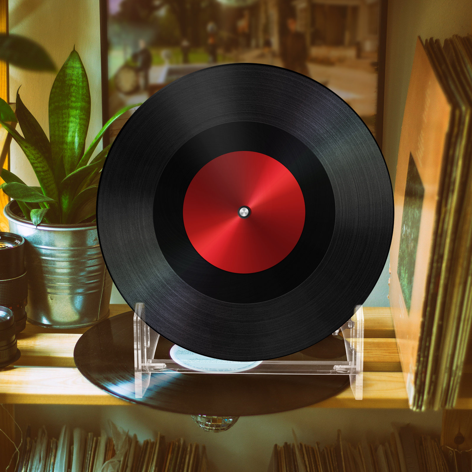 Acrylic Vinyl Record Display R - Magazines review and price