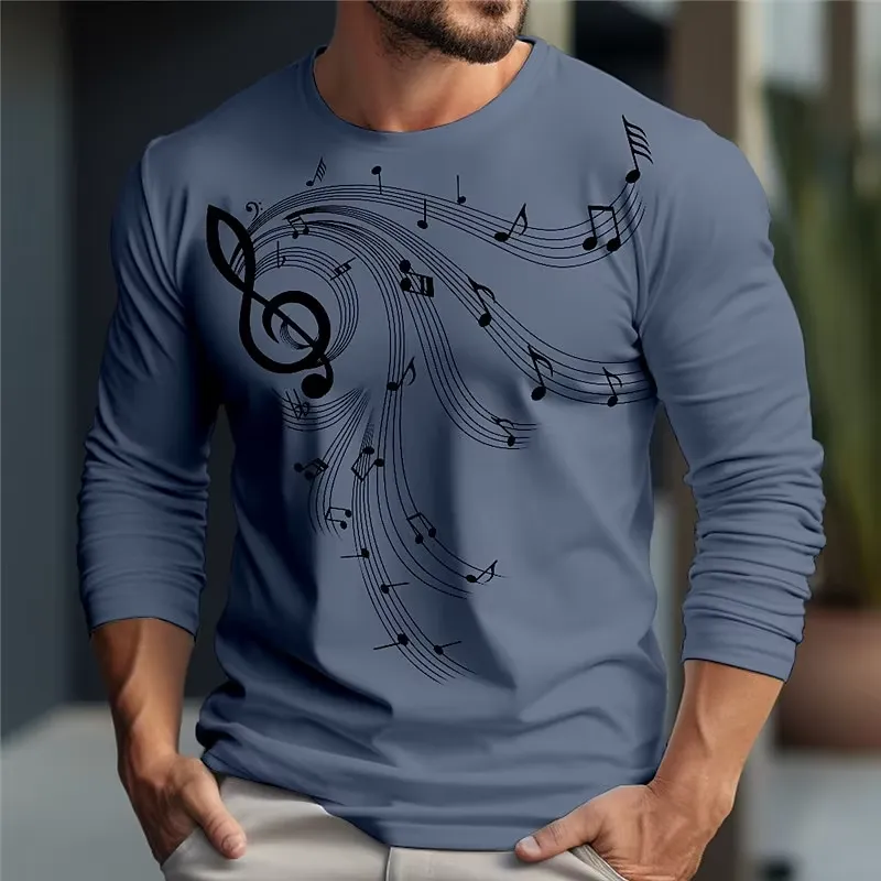 3D Long Sleeve Trend Music Pri - Music review and price