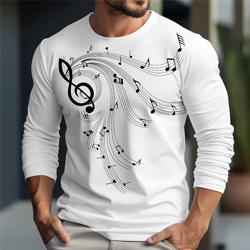 3D Long Sleeve Trend Music Pri - Music review and price