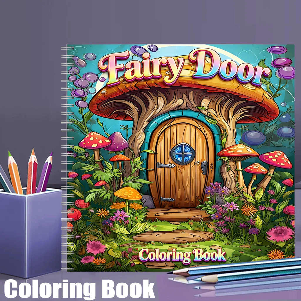Coloring Book Fairy Door for A - Adult Coloring Book Stress Relief review and price