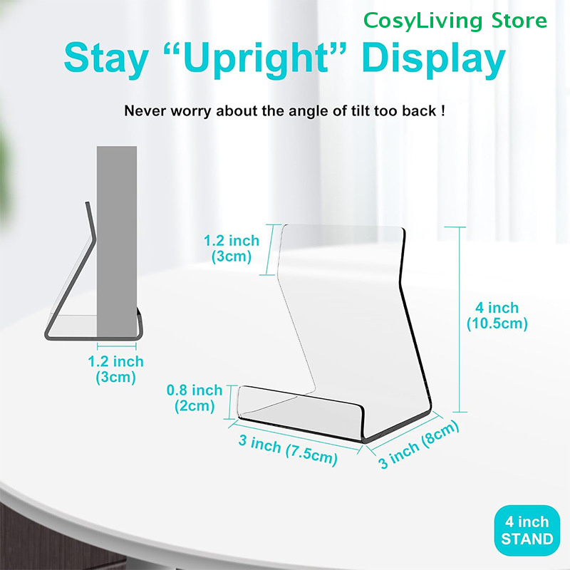 1/2/6Pcs Transparent Desktop A - Clear Acrylic Book Stand Holder review and price
